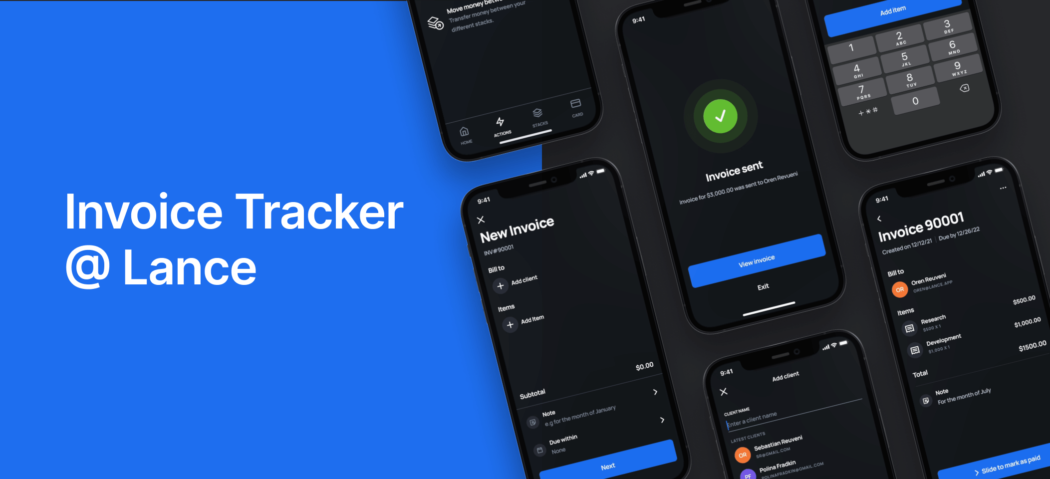Lance invoicing feature case study by Aviv Yogev